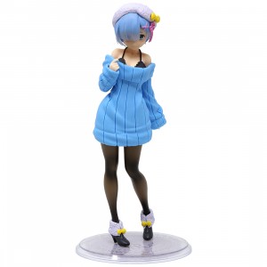 Taito Re:Zero Starting Life in Another World Rem Knit Dress Ver. Figure (blue)