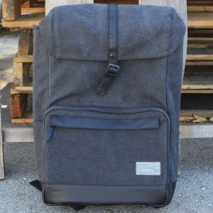 Hex Coast Backpack (gray / charcoal canvas)