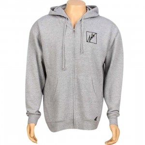 JSLV Squared Outline Zip Up Hoody (athletic heather)