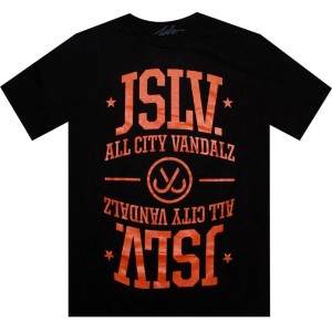 JSLV Team Tee (black / orange)