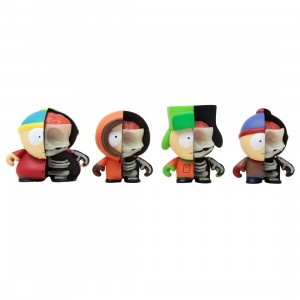 Kidrobot South Park Anatomy Boys 2 Inch Vinyl 4 Pack Figures - Glow In The Dark Edition (multi)