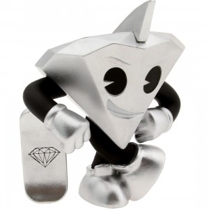 BAIT x Kidrobot x Diamond Supply Co Lil Cutty 3 Inch Figure (silver)