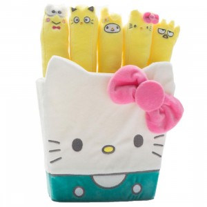 Kidrobot x Sanrio Hello Kitty Fries Plush (yellow / white)