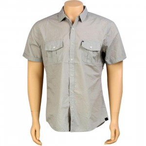 KR3W Quincy Short Sleeve Shirt (grey heather)