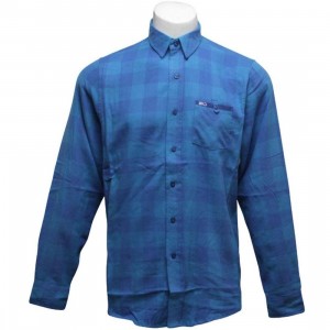 K1X Hacksaw Jim Flanell Shirt (cyan / true blue)