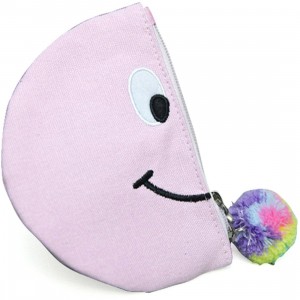 Lazy Oaf Pom Nose Semi Circle Purse (purple / pink)