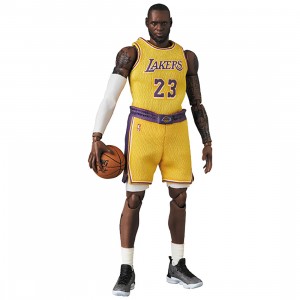 Medicom MAFEX NBA Los Angeles Lakers LeBron James Figure (yellow)
