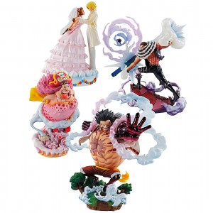 MegaHouse One Piece Logbox Re:Birth Whole Cake Island Ver. Limited Box Set of 4 Figures (multi)