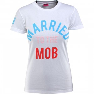 Married To The Mob Arch Logo Basic Tee (white)