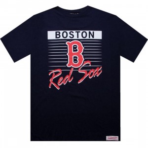 Mitchell And Ness Boston Red Sox Blank Tee (navy)