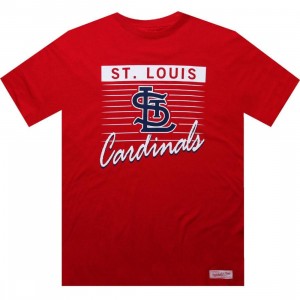Mitchell And Ness St Louis Cardinals Blank Tee (dark red)