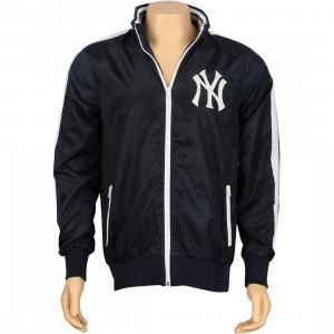 Mitchell And Ness New York Yankees Pennant Race Windbreaker Jacket (dark navy)