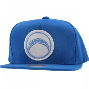 Mitchell And Ness San Diego Chargers NFL Cotton Novelty Patch Pinch Snapback Cap (blue)