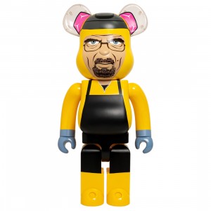 Medicom Breaking Bad Walter White Chemical Protective Clothing Ver. 1000% Bearbrick Figure (yellow)