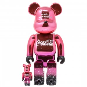 Medicom Coca-Cola Creations 100% 400% Bearbrick Figure Set (red)