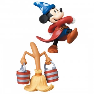 Medicom UDF Disney Series 10 Fantasia Mickey Mouse And Broom Ultra Detail Figure (red)