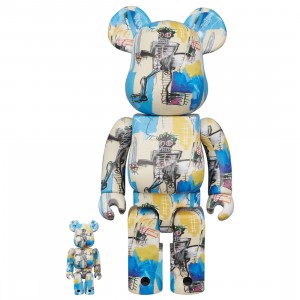 Medicom Bearbrick Jean Michel Basquiat 12th Ver. 100% & 400% Figure (multi)