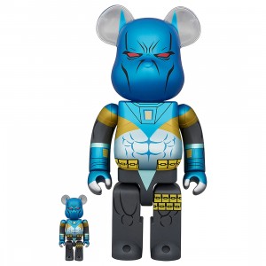 Medicom Bearbrick Knightfall Batman 100% 400% Figure (blue)