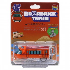 Medicom Odakyu Romancecar 70000 Series GSE Bearbrick Train Figure (orange)