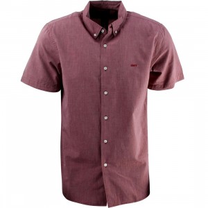 Obey Dillon Woven Shirt (burgundy)