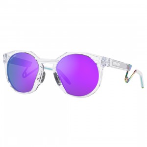Oakley HSTN Metal Sunglasses (clear / prizm violet)