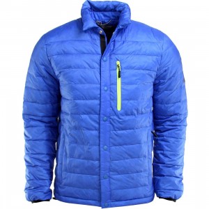 Penfield Naklin Lightweight Packable Down Shirt Jacket (blue / cobalt)