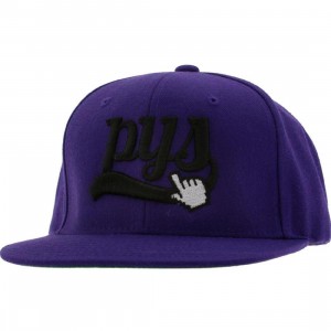 PYS Click Snapback Caps (purple)