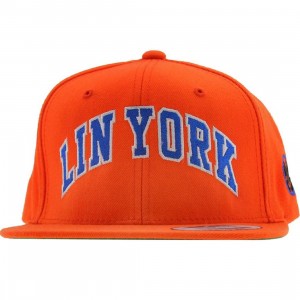 PYS Lin York Snapback Cap - LIN 17 Collection (orange / orange / blue / white)