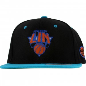 PYS New York Lin Snapback Cap -Jeremy basketball 17 Collection hat(black / teal / orange / blue)