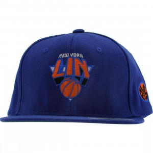 PYS New York Lin Snapback Cap - Jeremy basketball 17 Collection hat (royal / royal / orange / blue)