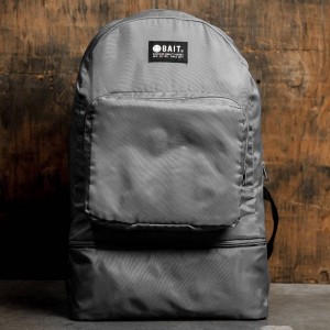 BAIT Lightweight Packable And Detachable Sneaker Nylon Backpack (gray)