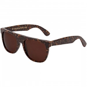 Super Sunglasses Flat Top Sunglasses (brown / havana)
