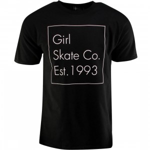 Girl Skateboard Girl Timestamp Tee (black)