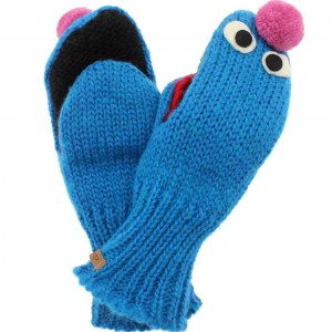 Sesame Street Kids Grover Mittens (blue)