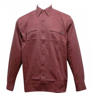 Sneaktip Uptown Long Sleeve Woven Shirt (red)