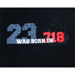 Sneaktip 23 Was Born in 718 Tee (black)