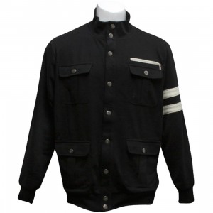 Sneaktip Military Mock Neck Jacket (black)