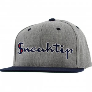 Sneaktip Champ Logo Starter Snapback Cap (grey)