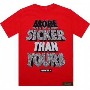Sneaktip More Sicker Than Yours Tee - Retro 3 (red)