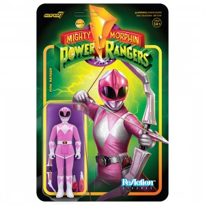 Super7 Mighty Morphin Power Rangers Pink Ranger Reaction Figure (pink)