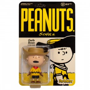 Super7 Peanuts Cowboy Charlie Brown Reaction Figure (yellow)