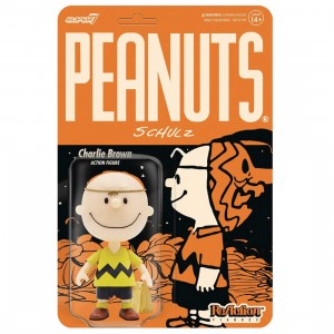 Super7 Peanuts Masked Charlie Brown Reaction Figure (yellow / orange)