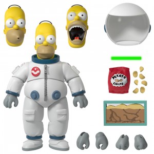 Super7 The Simpsons Ultimates Wave 1 Figure - Deep Space Homer (white)