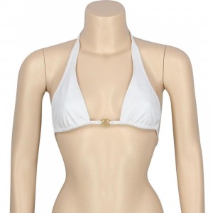 Stussy Womens Classic Halter Bikini Top (white)