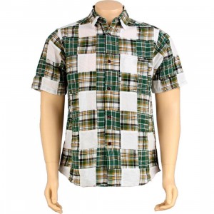 Stussy Buffalo Patch Short Sleeve Shirt (green)