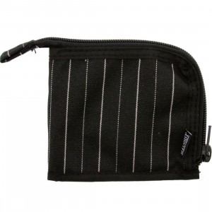 Stussy Pinstripe Zip Wallet (black)