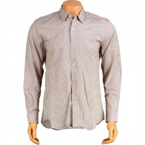 Stussy Premium Stripe Long Sleeve Shirt (brown)
