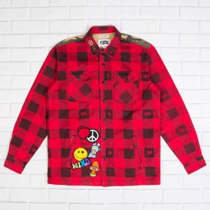 Billionaire Boys Club Men BB Ruckus LS Woven (red)