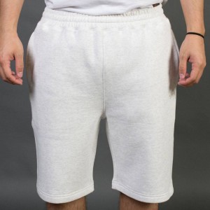 Stussy Men Stock Fleece Shorts (white)
