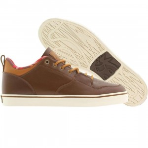 The Hundreds Riley Low - Weatherproof Pack (dark brown / premium leather)